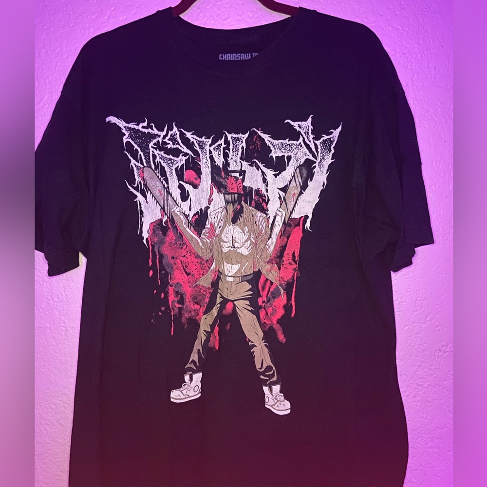 Chainsaw Man Graphic Anime Tee – XL